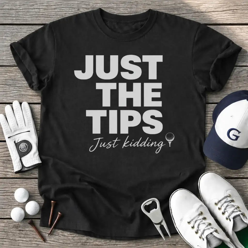 Just The Tips Just T-Shirt in Black