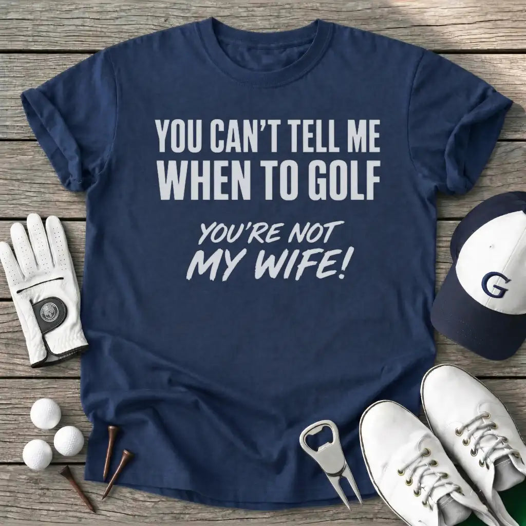 You Cant Tell When T-Shirt in Navy