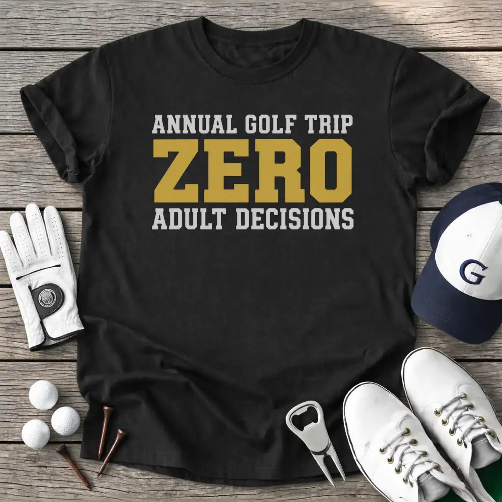 Annual Golf Trip T-Shirt in Black