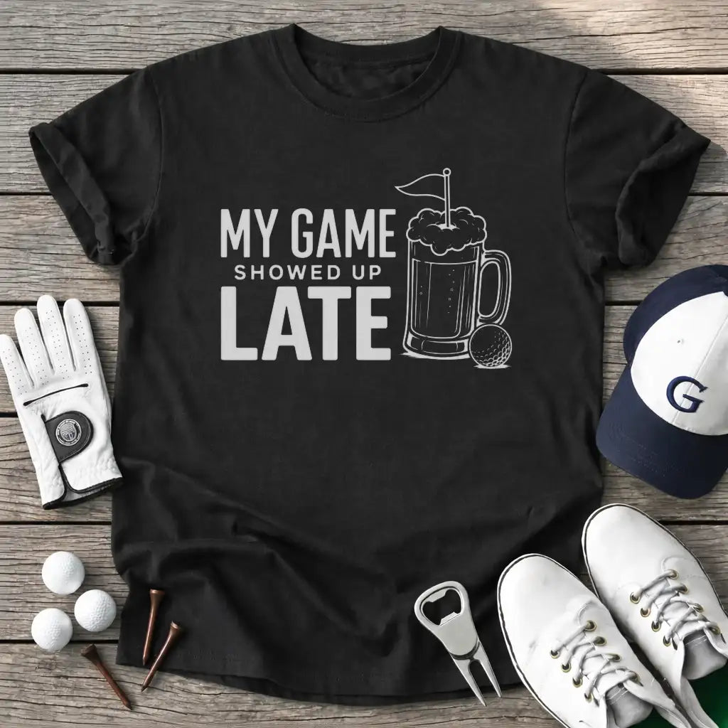 Game Showed Late T-Shirt in Black