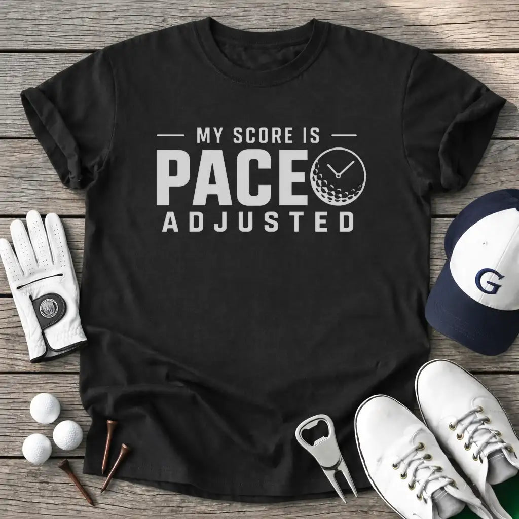 Score Pace Adjusted T-Shirt in Black