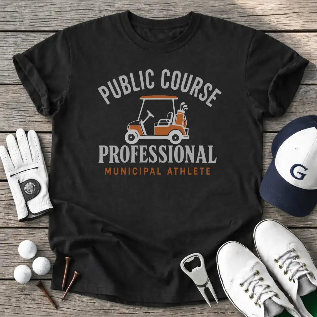 Public Course T-Shirt in Black