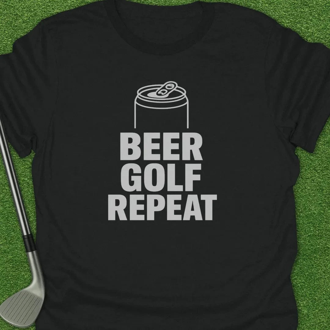 Black / S Beer Golf Repeat T-Shirt