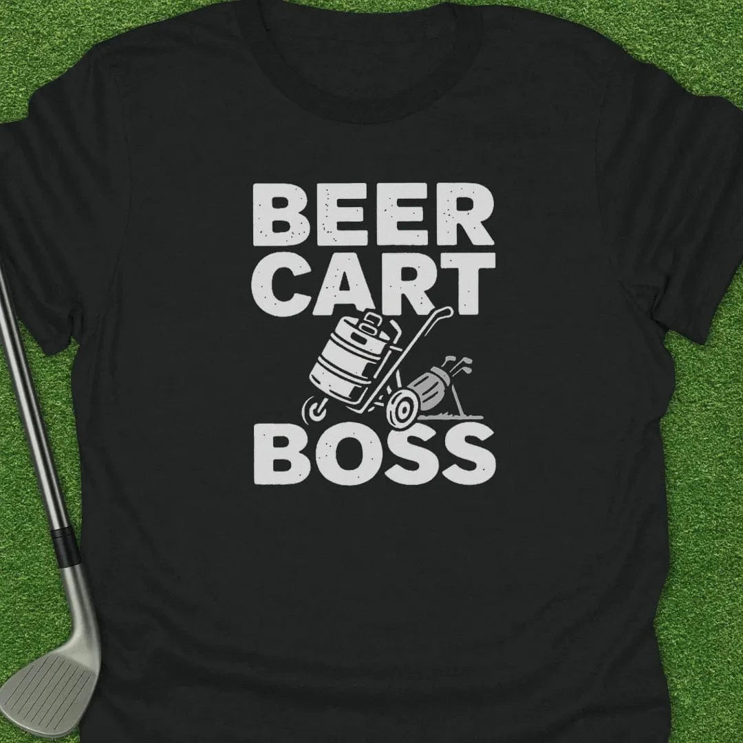 Black / S Beer Push Cart Boss T-Shirt