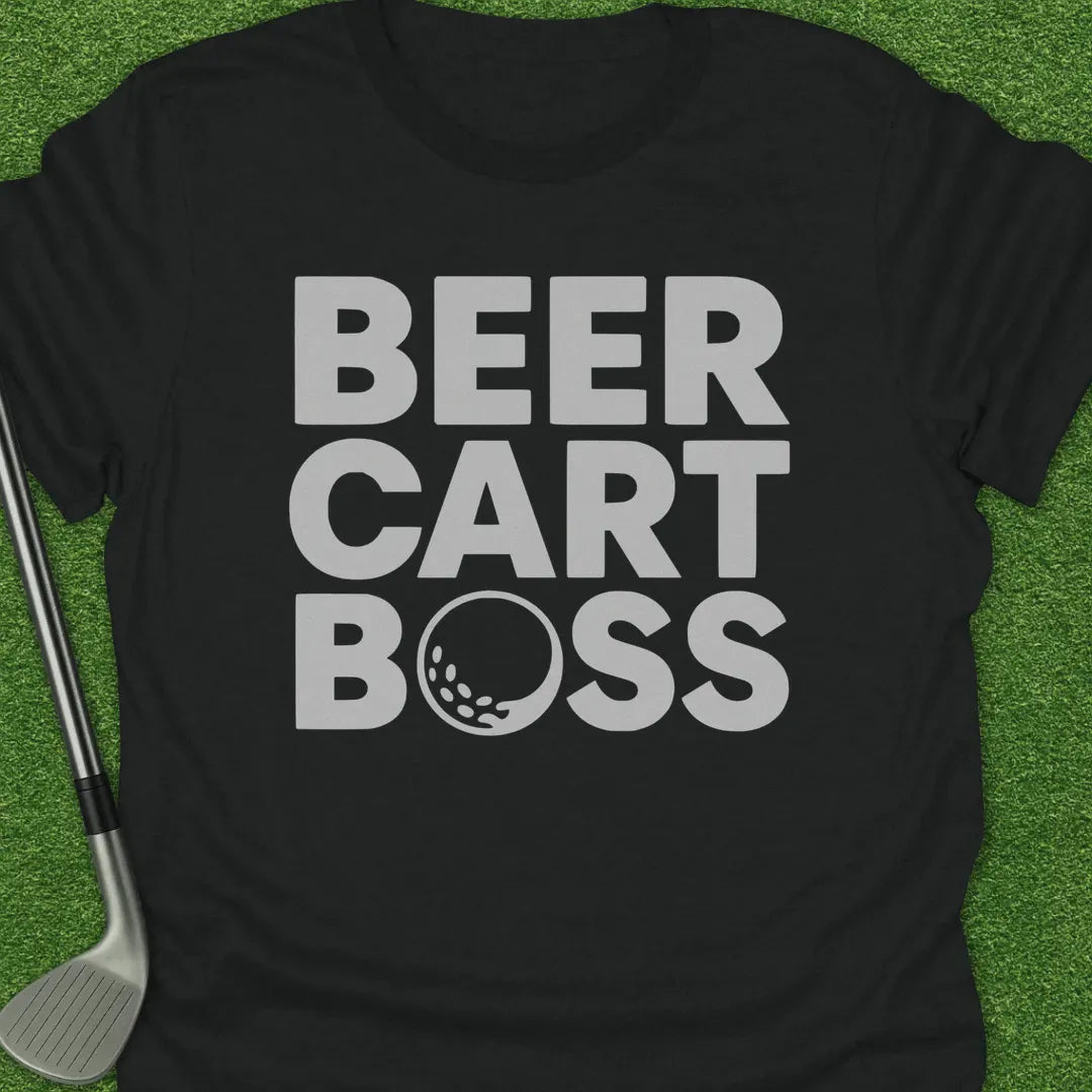 Black / S Beer Push Cart Boss T-Shirt