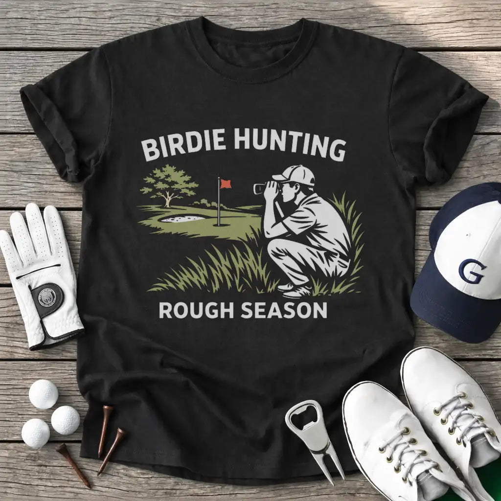 Black / S Birdie Hunting T-Shirt