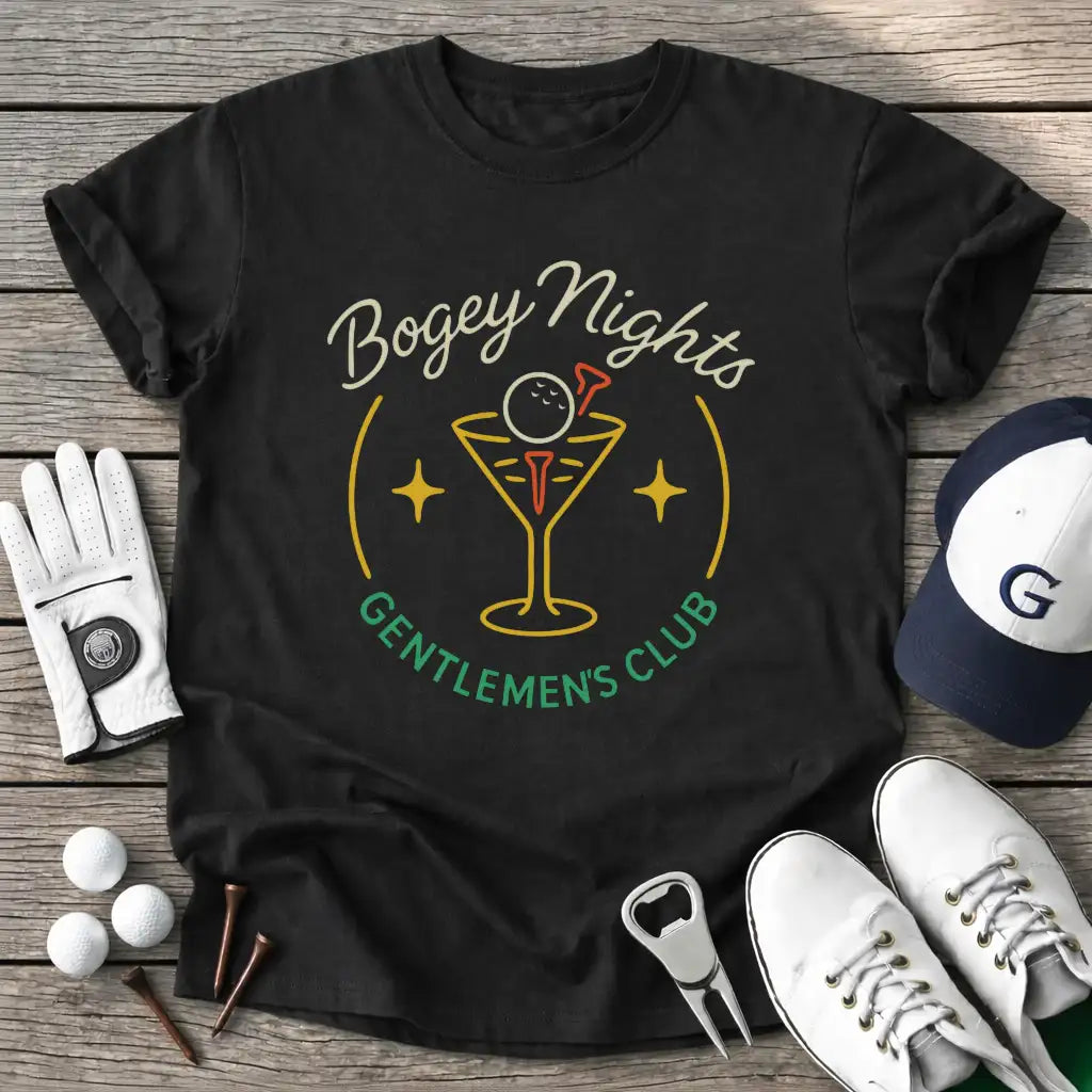 Bogey Nights T-Shirt in Black