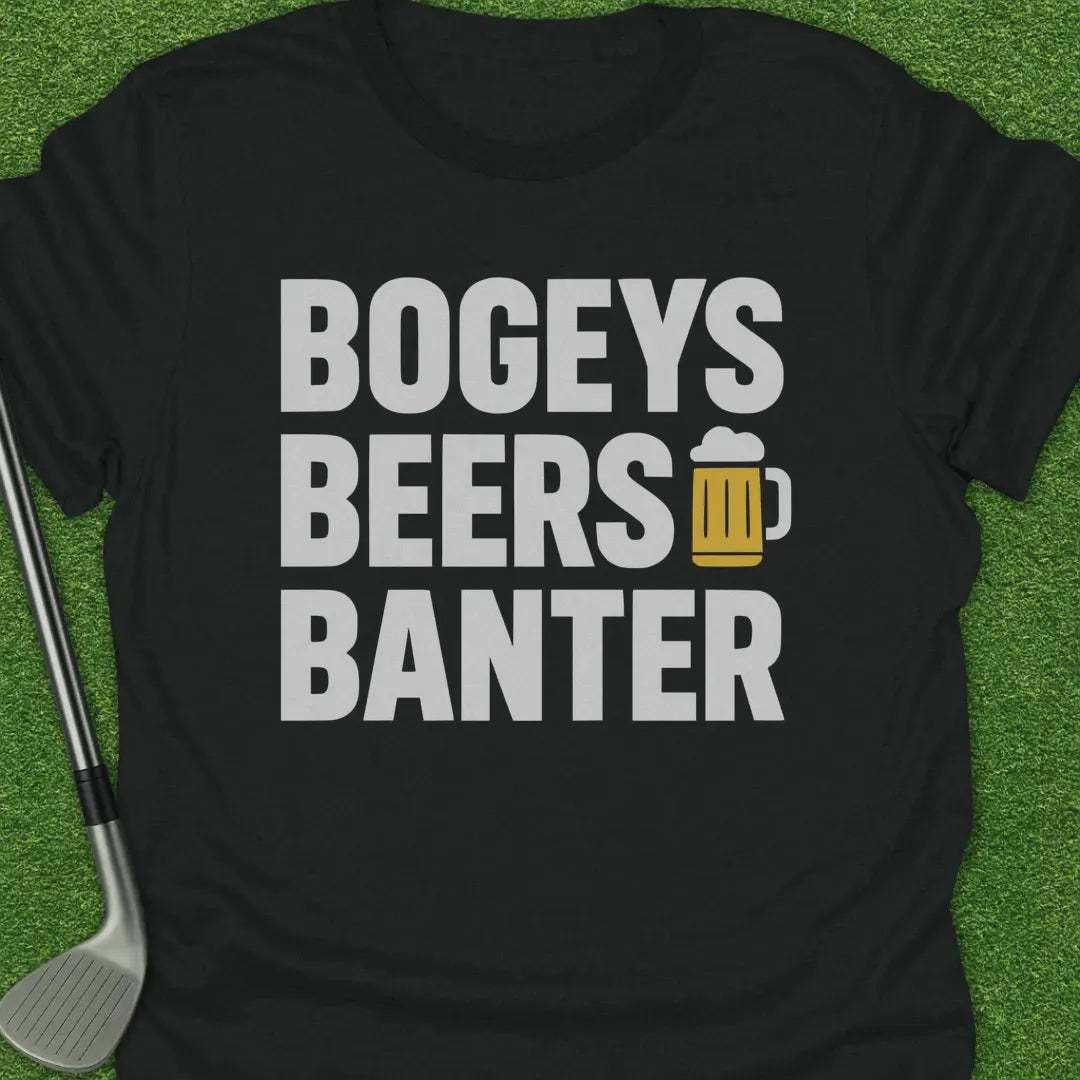 Black / S Bogeys Beers Banter T-Shirt