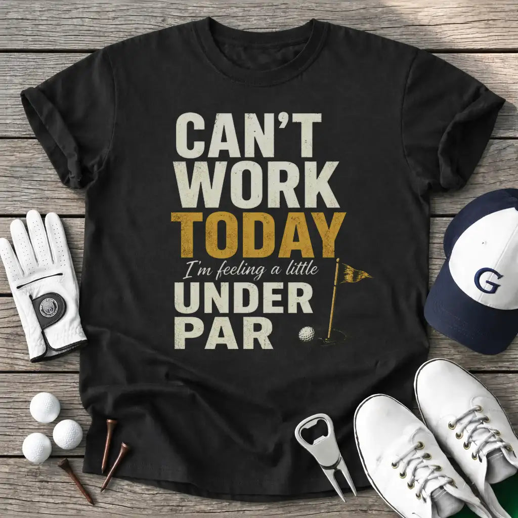 Black / S Cant Work Today T-Shirt