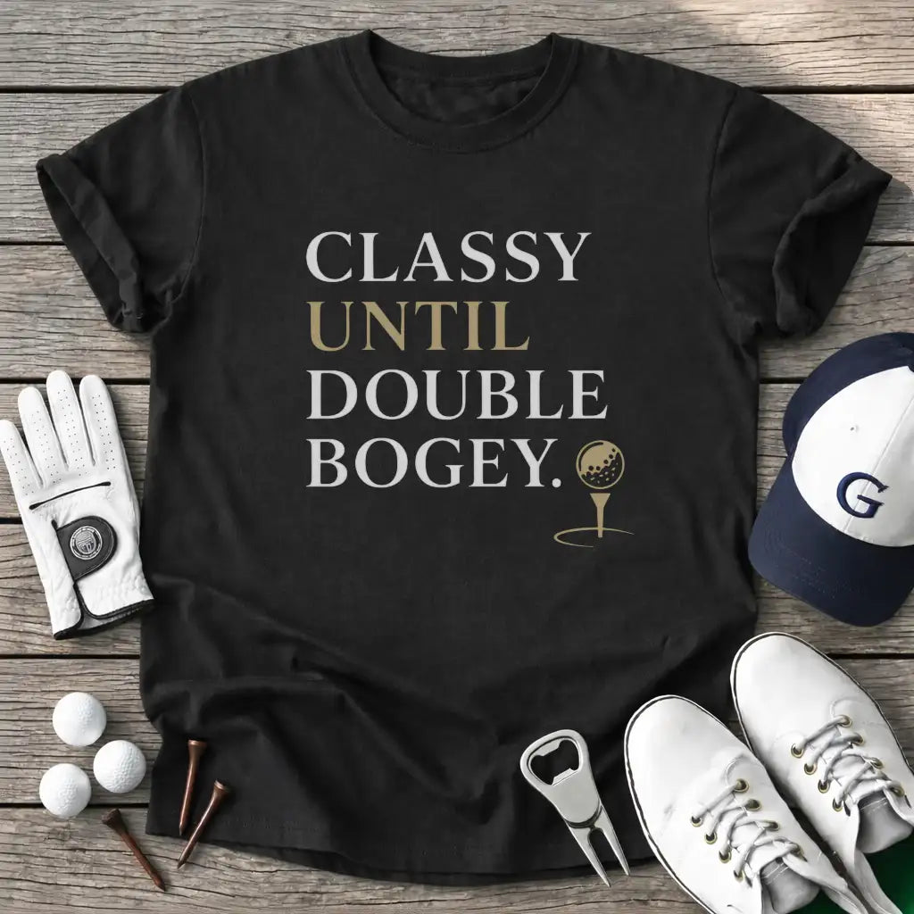 Black / S Classy Until Double T-Shirt