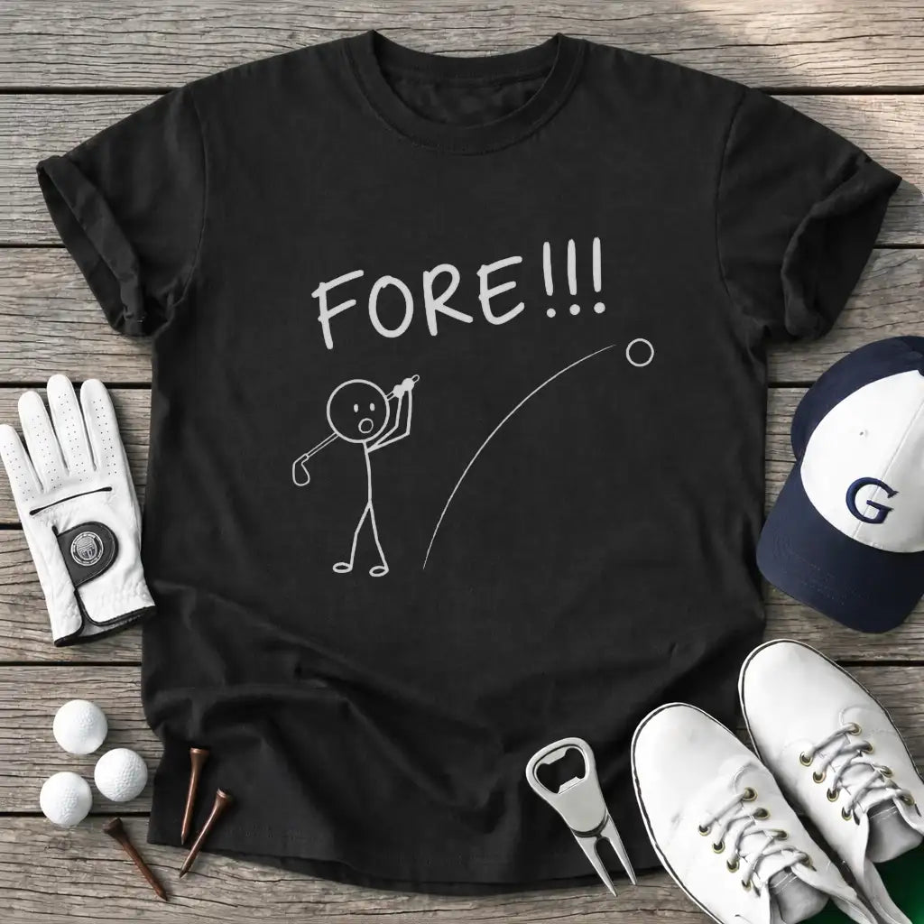 Fore T-Shirt in Black