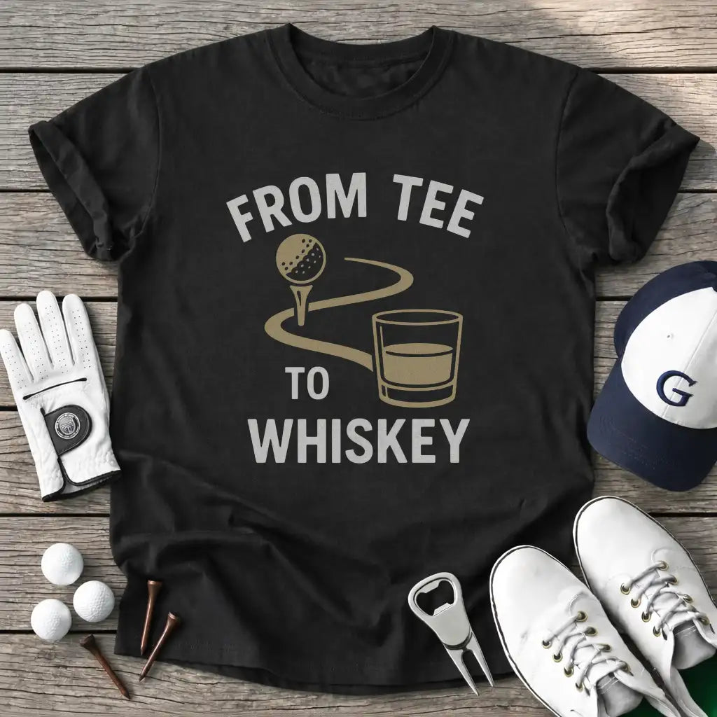Black / S From Tee Whiskey T-Shirt