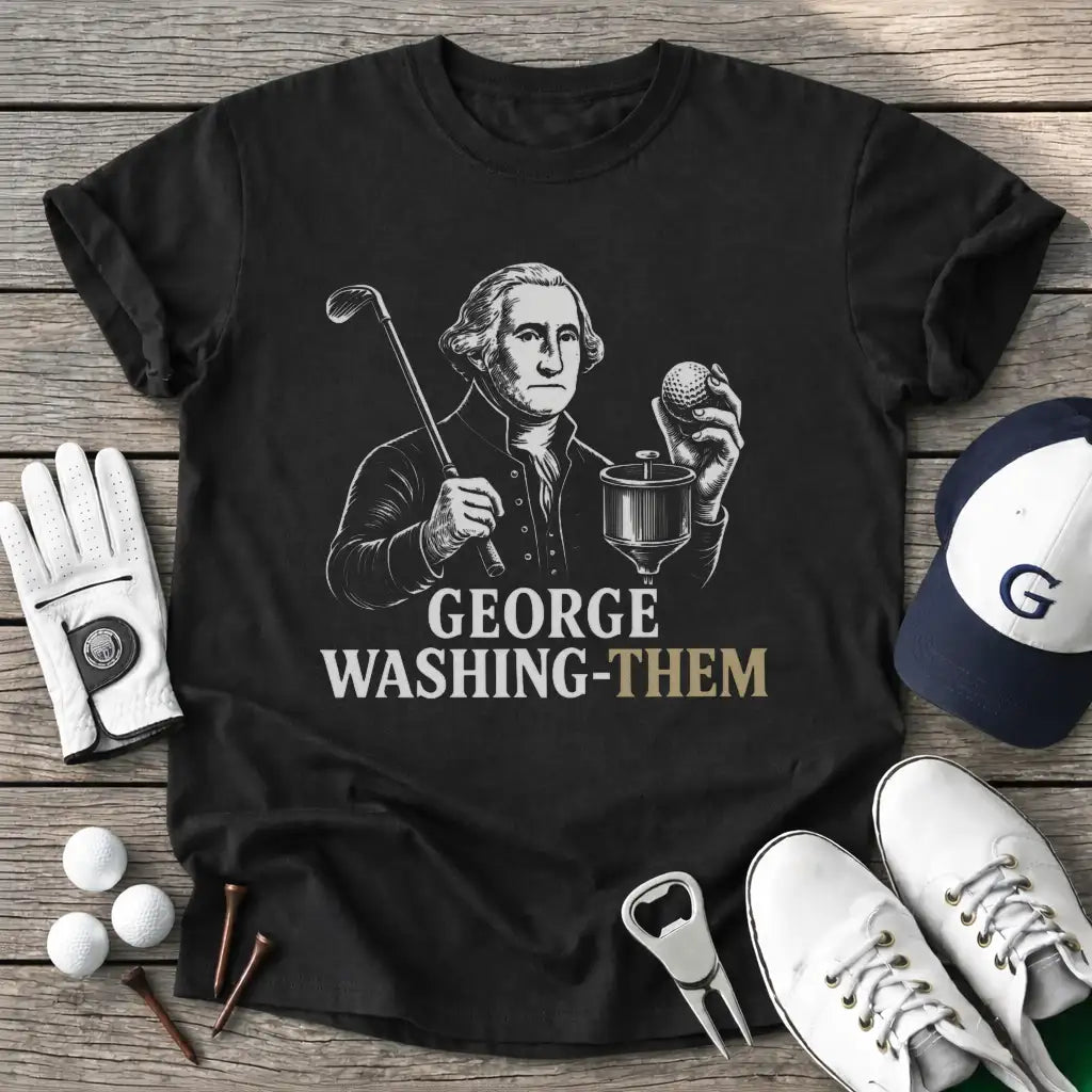 George Washingthem T-Shirt in Black