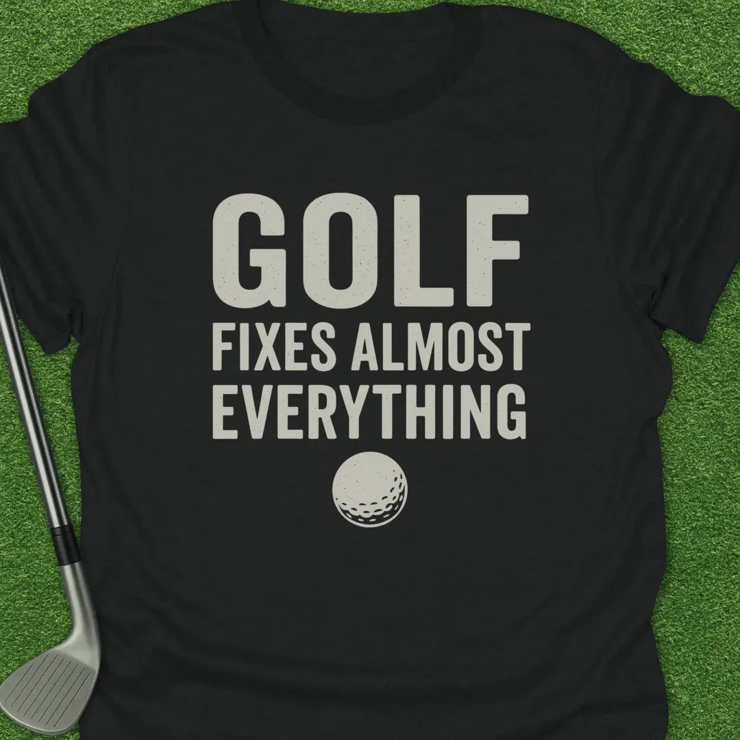 Black / S Golf Fixes Almost T-Shirt