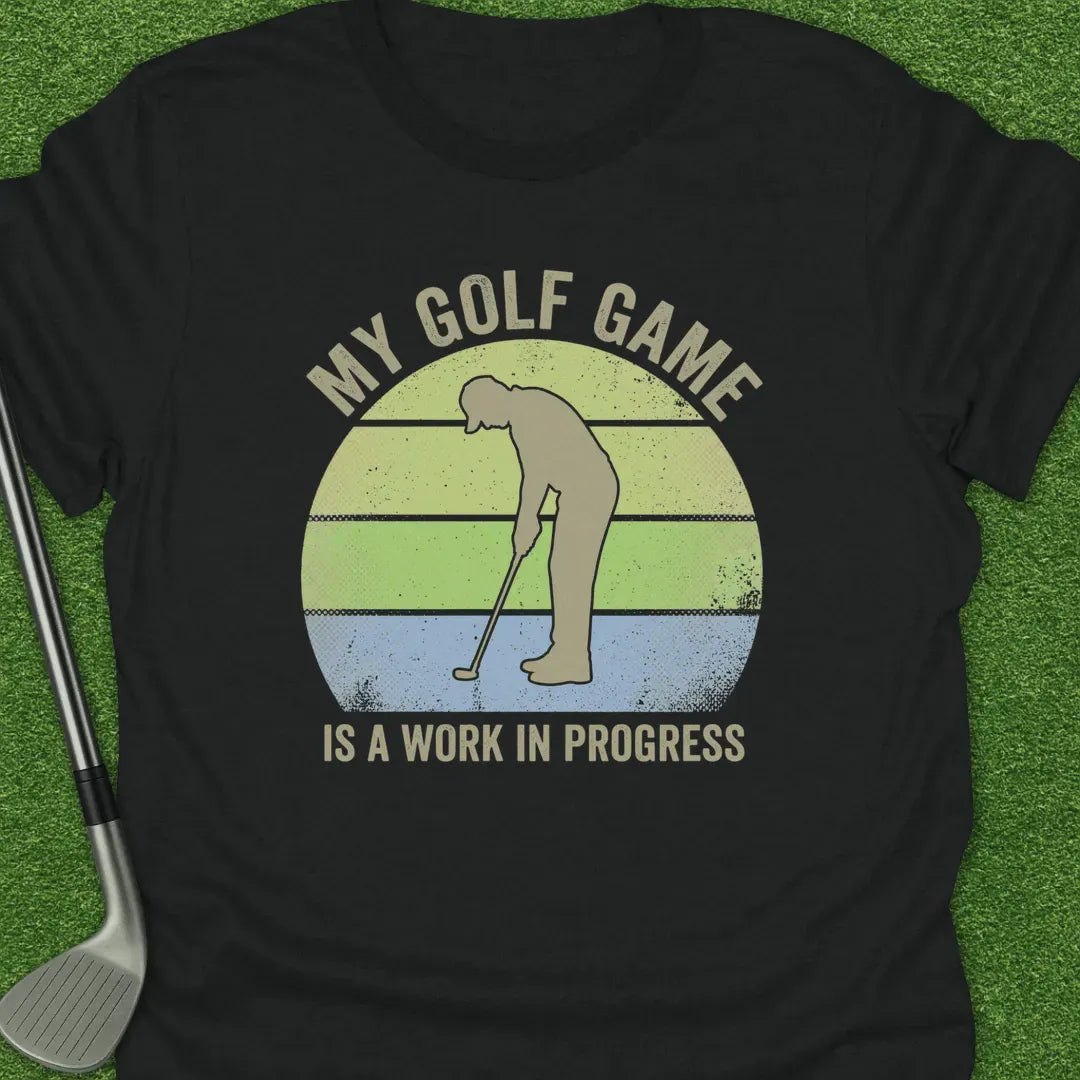 Black / S Golf Game Work T-Shirt