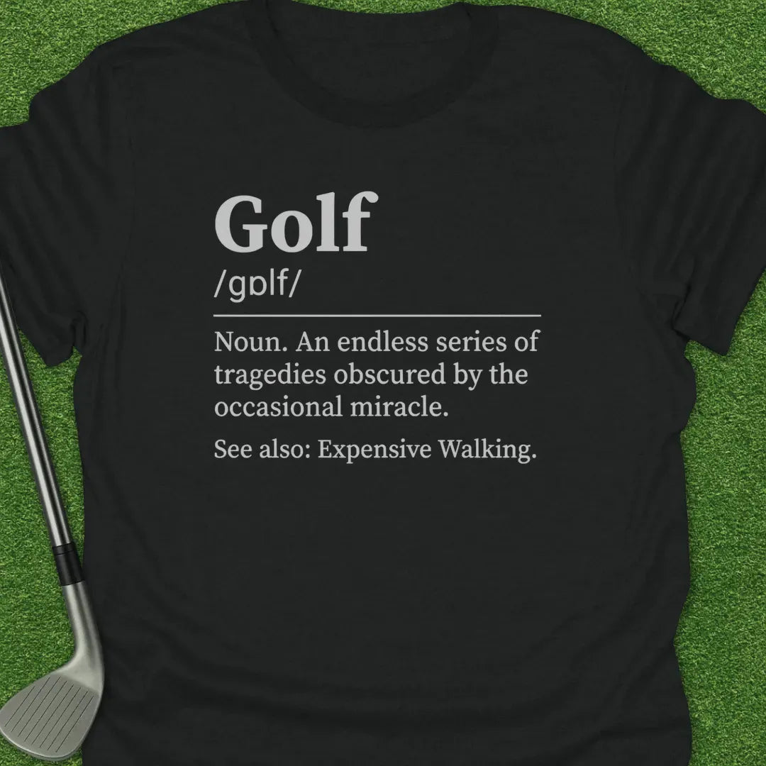 Black / S Golf Glf Noun T-Shirt