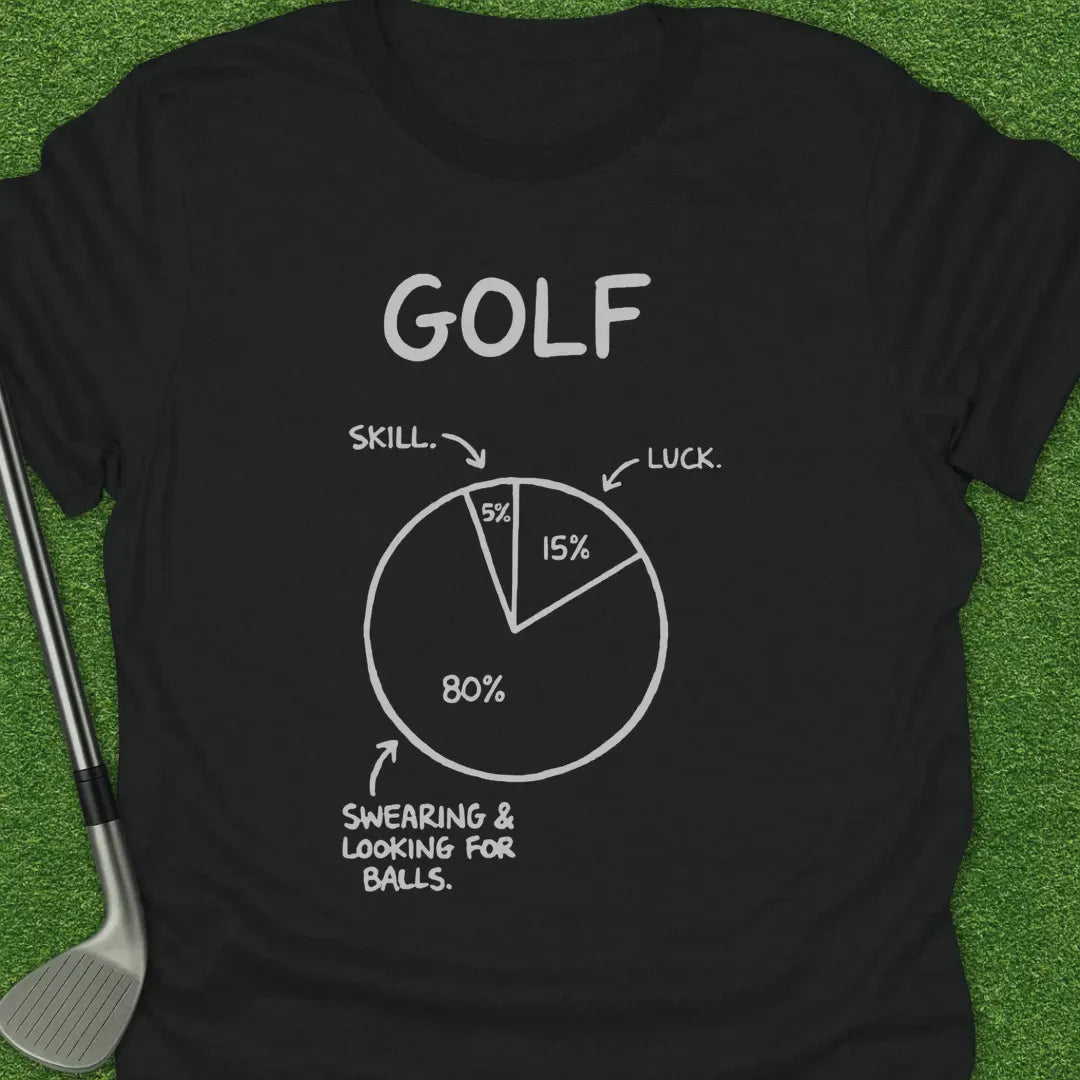 Black / S Golf Skill Luck T-Shirt