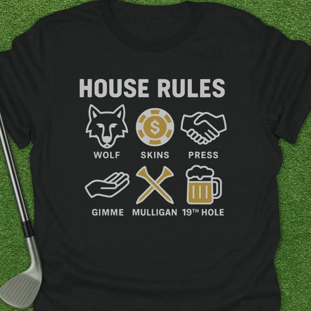 Black / S House Rules Wolf T-Shirt