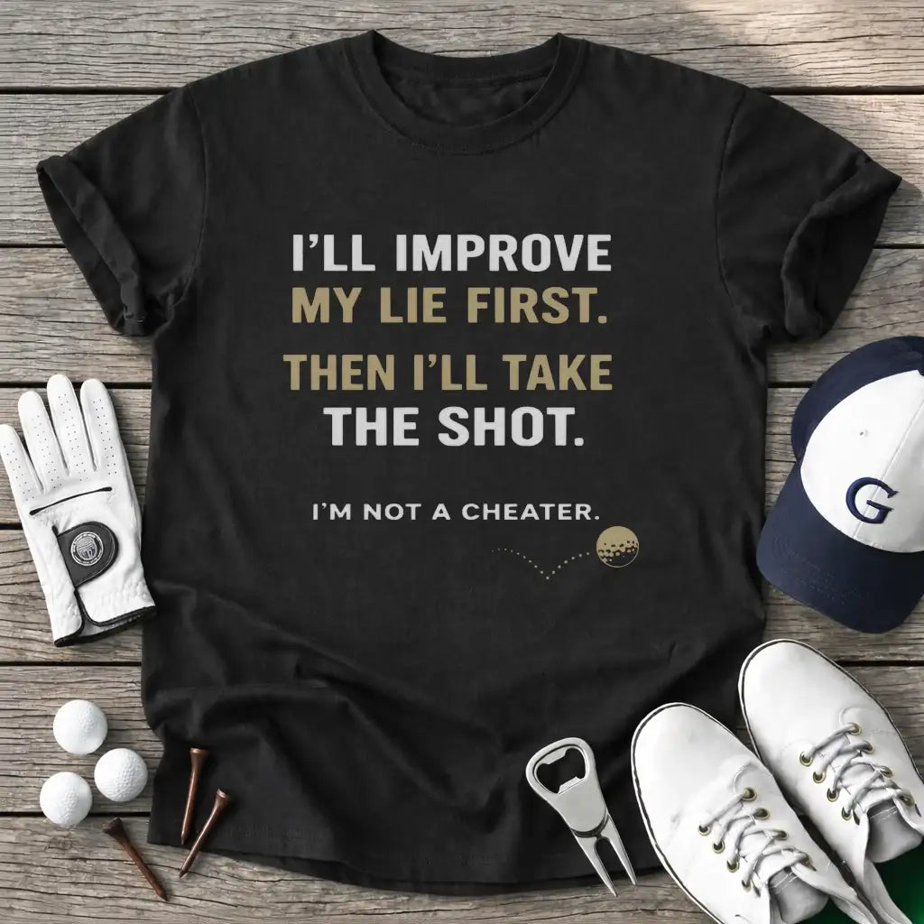 Black / S Ill Improve Lie T-Shirt