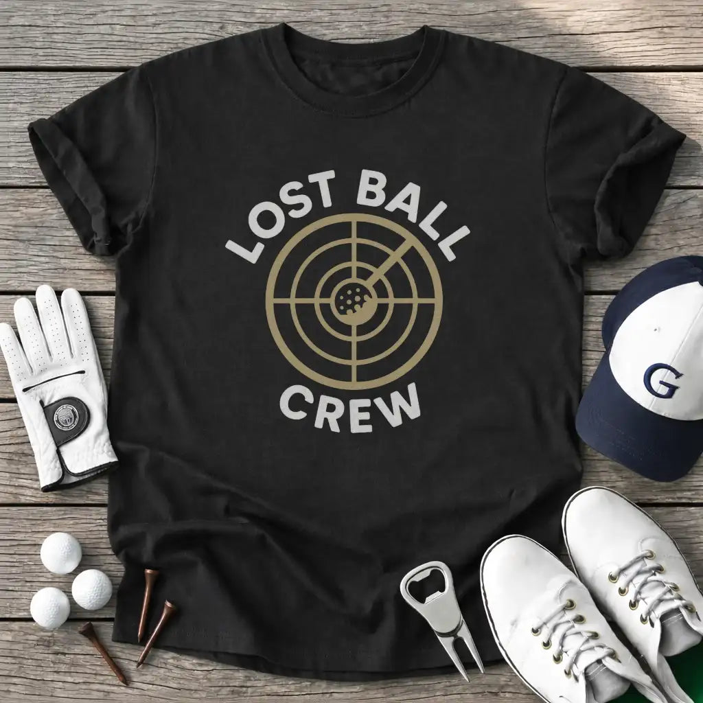 Black / S Lost Ball Crew T-Shirt