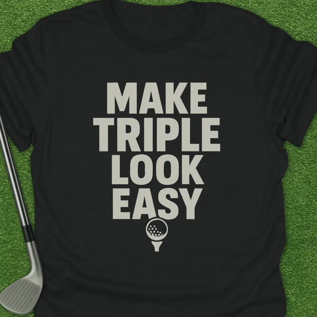 Black / S Make Triple Look T-Shirt