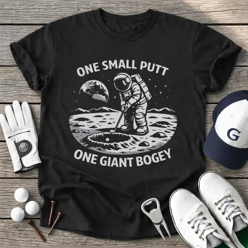 Black / S One Small Putt One T-Shirt