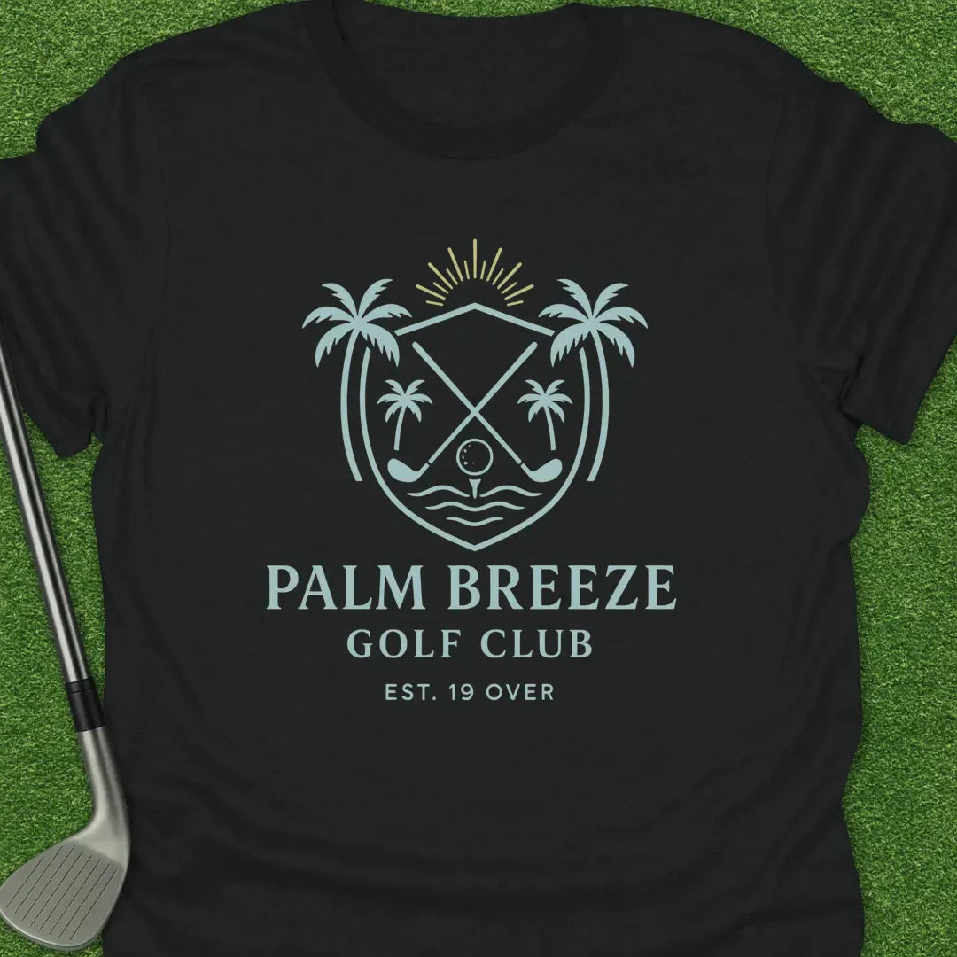 Black / S Palm Breeze Golf T-Shirt