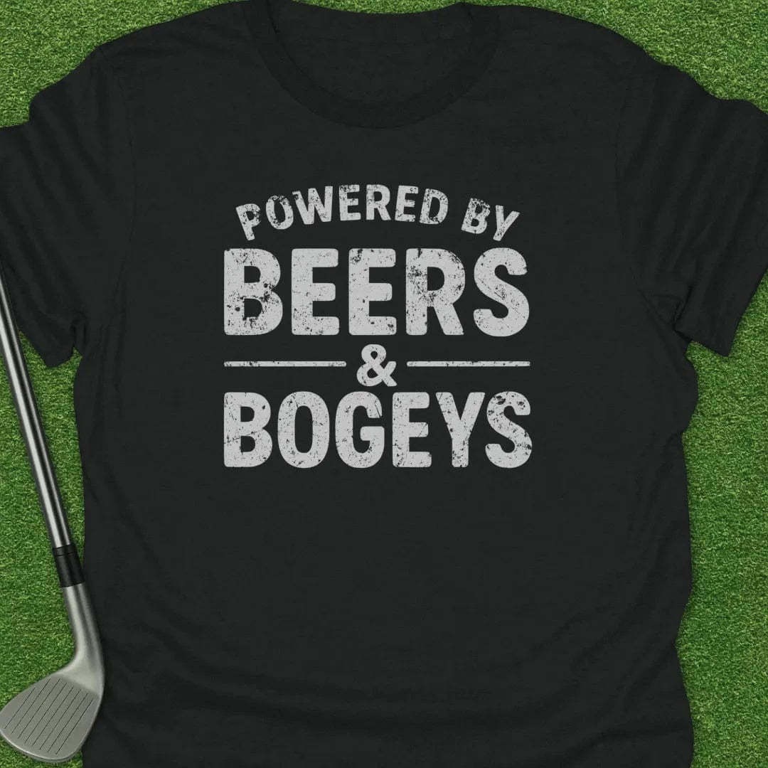 Black / S Powered Beers Bogeys T-Shirt