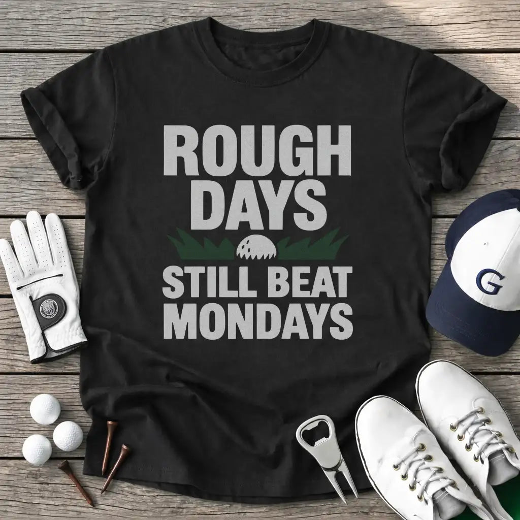 Black / S Rough Days Still T-Shirt