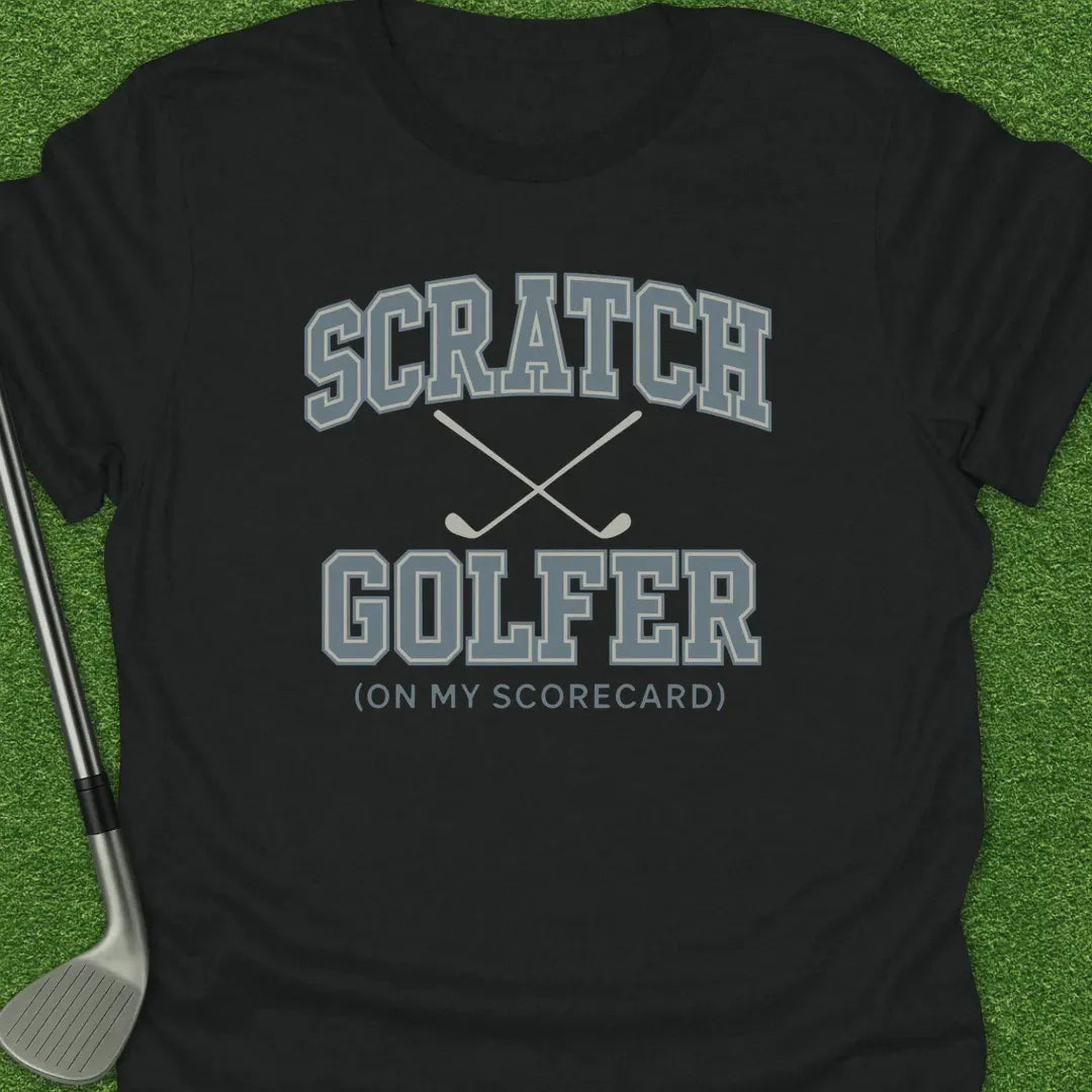 Black / S Scratch Golfer T-Shirt