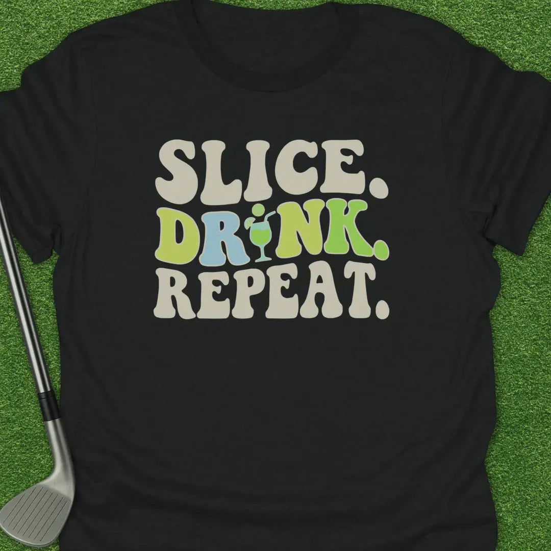 Black / S Slice Drink Repeat T-Shirt