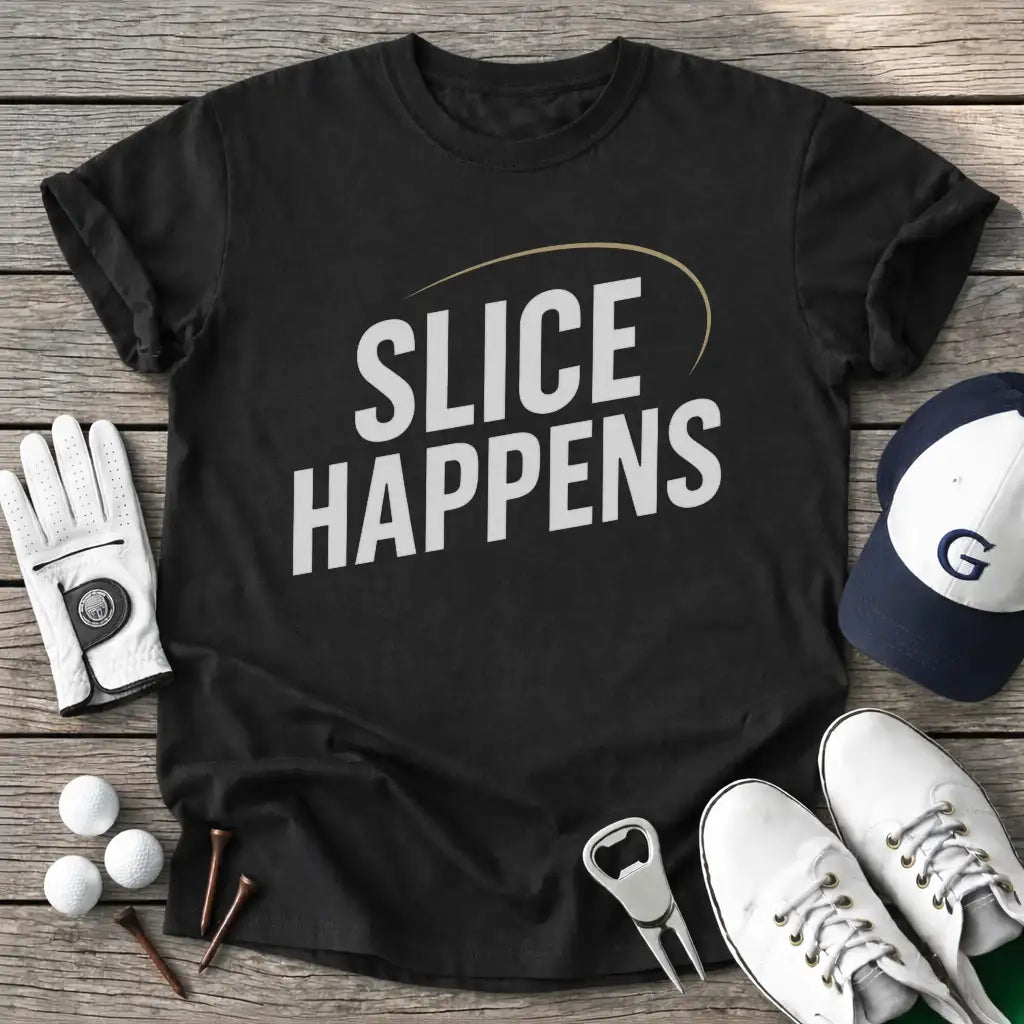Black / S Slice Happens T-Shirt