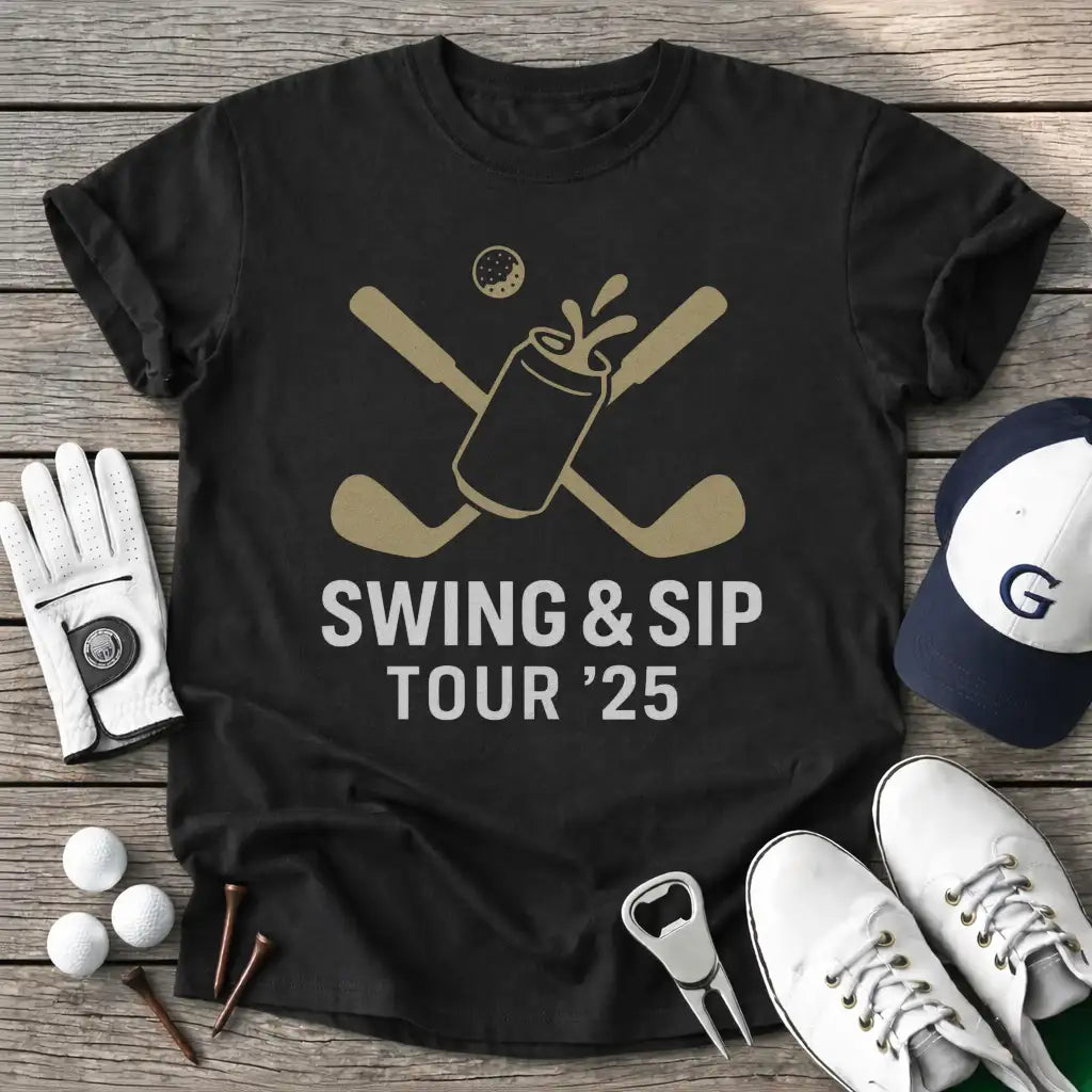 Black / S Swing Sip Tour T-Shirt