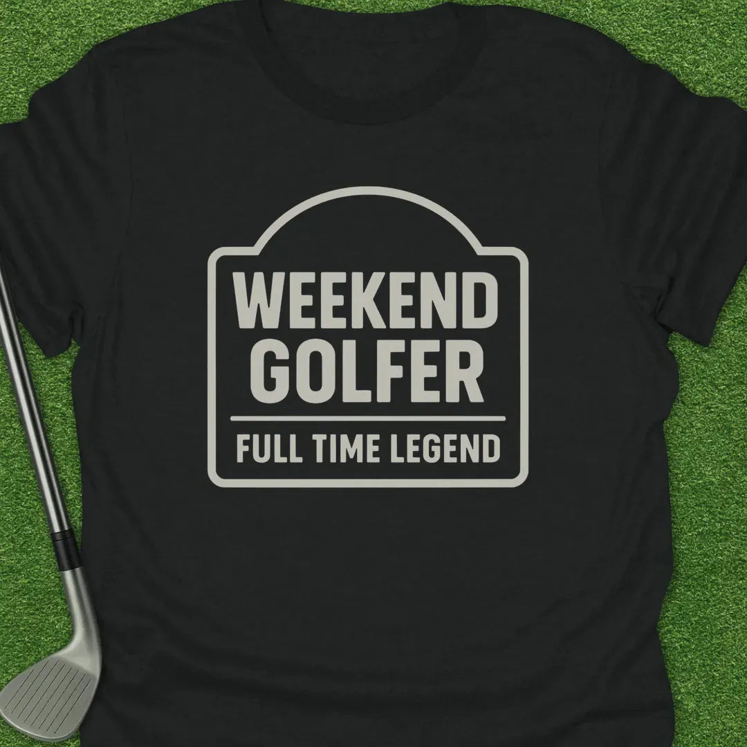 Black / S Weekend Golfer Full T-Shirt