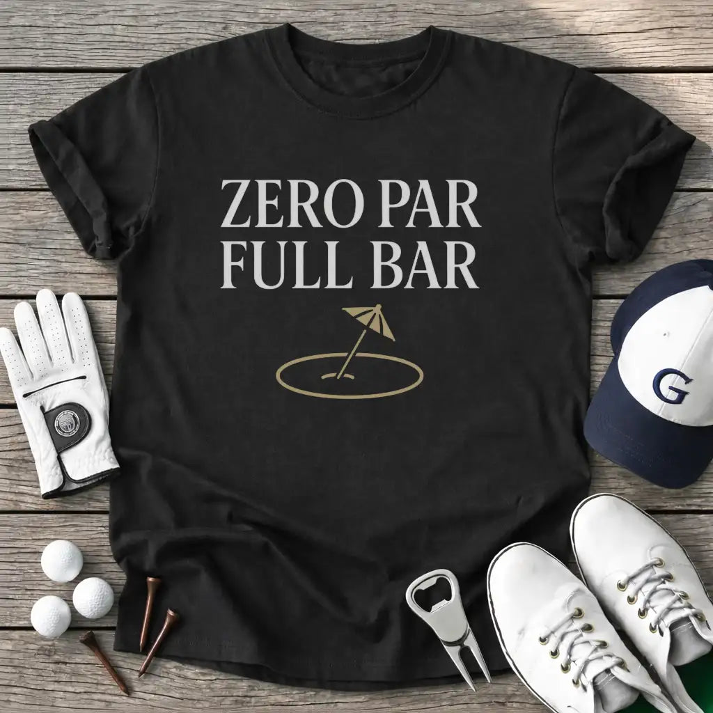 Black / S Zero Par Full Bar T-Shirt