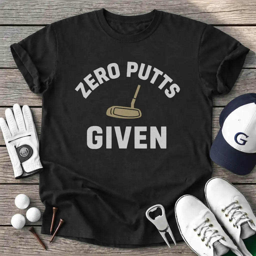 Black / S Zero Putts Given T-Shirt