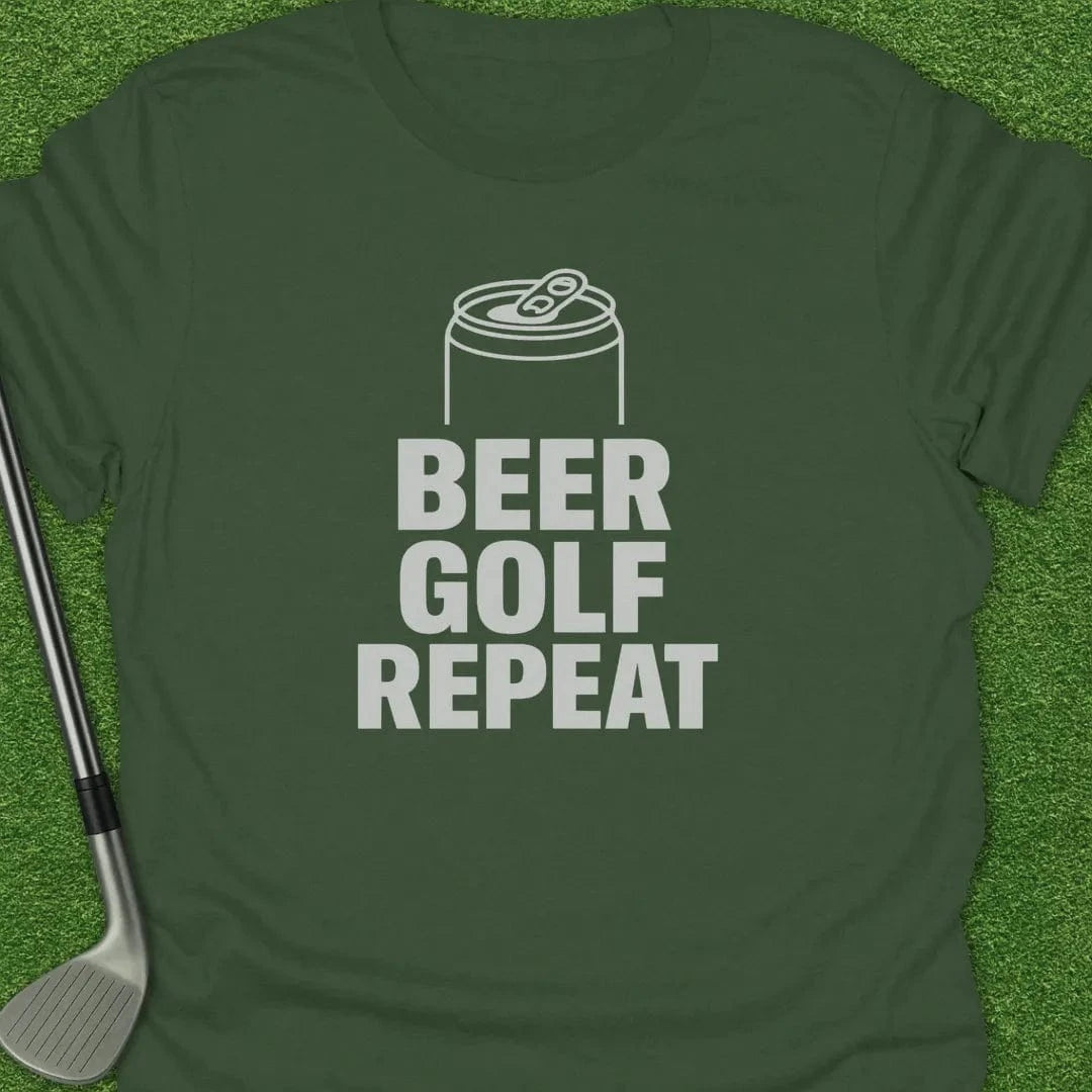Military Green / S Beer Golf Repeat T-Shirt