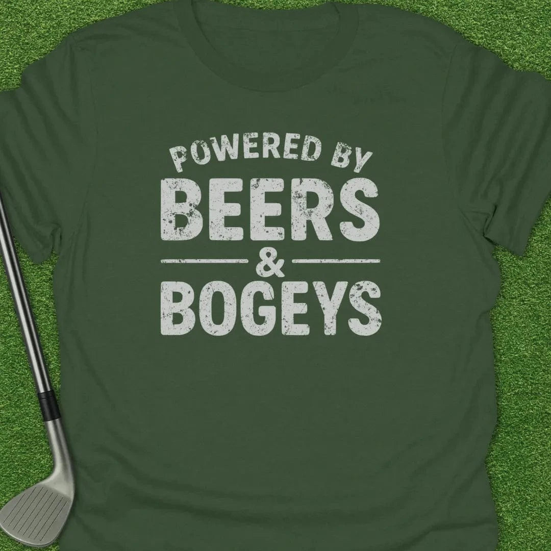 Military Green / S Powered Beers Bogeys T-Shirt