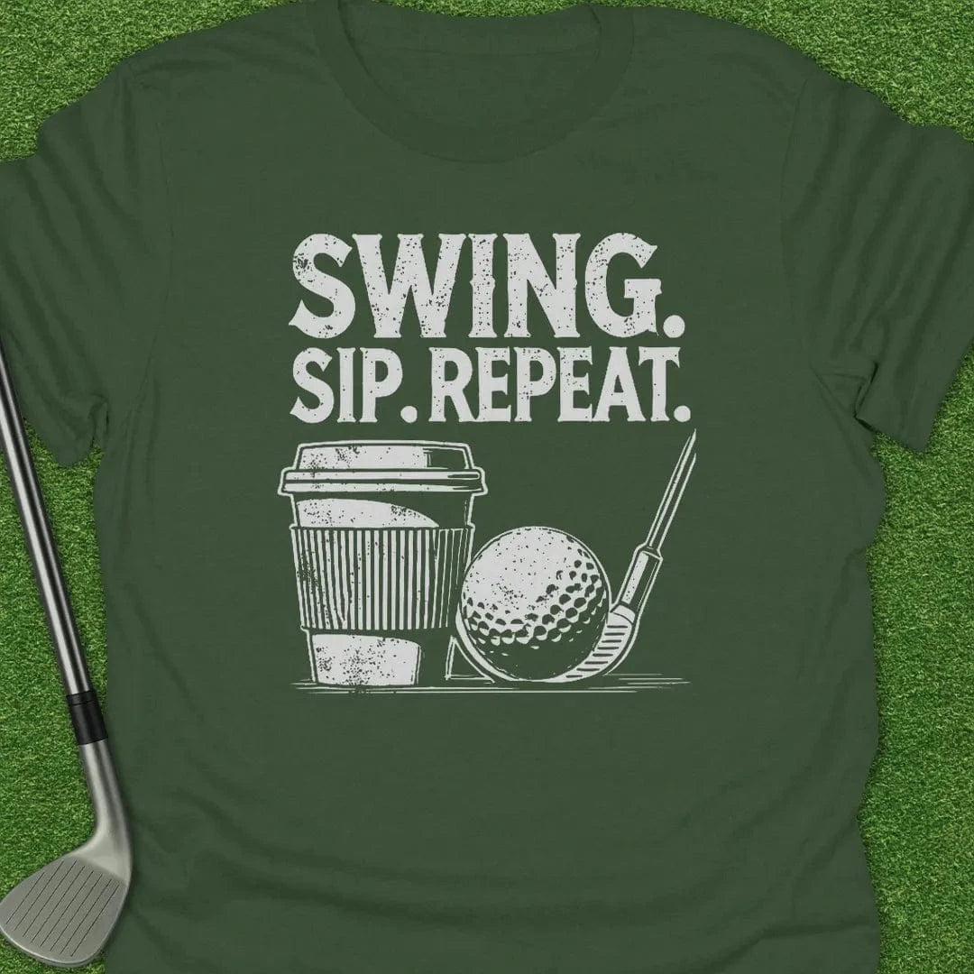 Military Green / S Swing Sip Repeat T-Shirt