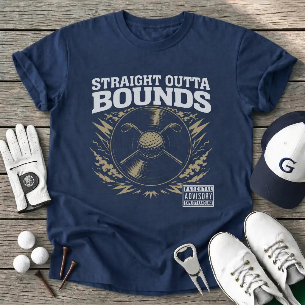 Album Straight T-Shirt in Navy