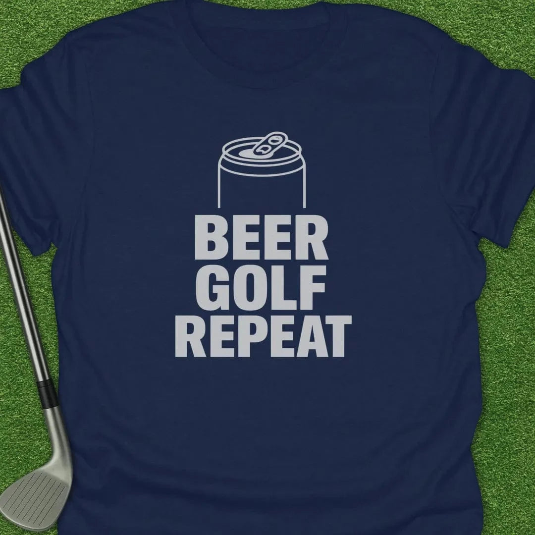 Navy / S Beer Golf Repeat T-Shirt
