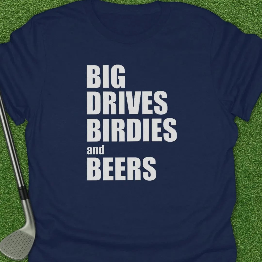 Navy / S Big Drives Birdies T-Shirt