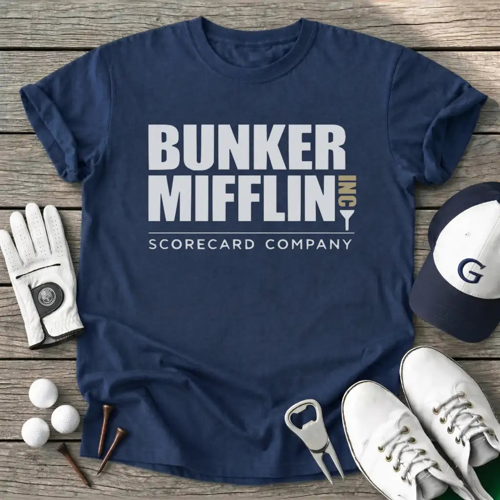 Navy / S Bunker Mifflin Inc T-Shirt