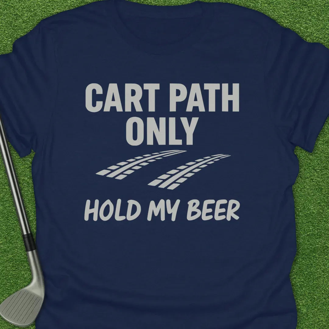 Navy / S Cart Path Only Hold T-Shirt