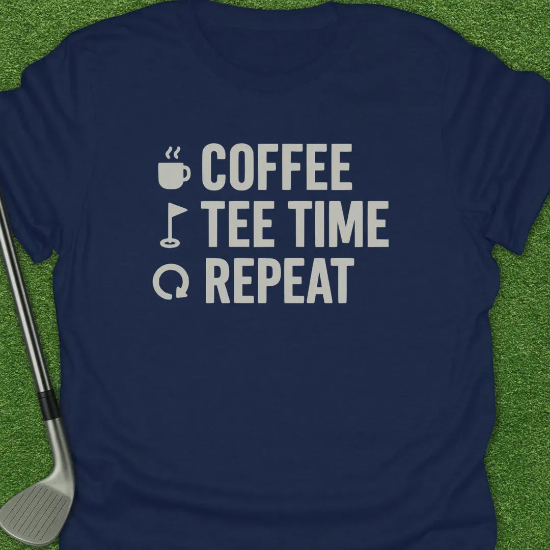Navy / S Coffee Tee Time T-Shirt