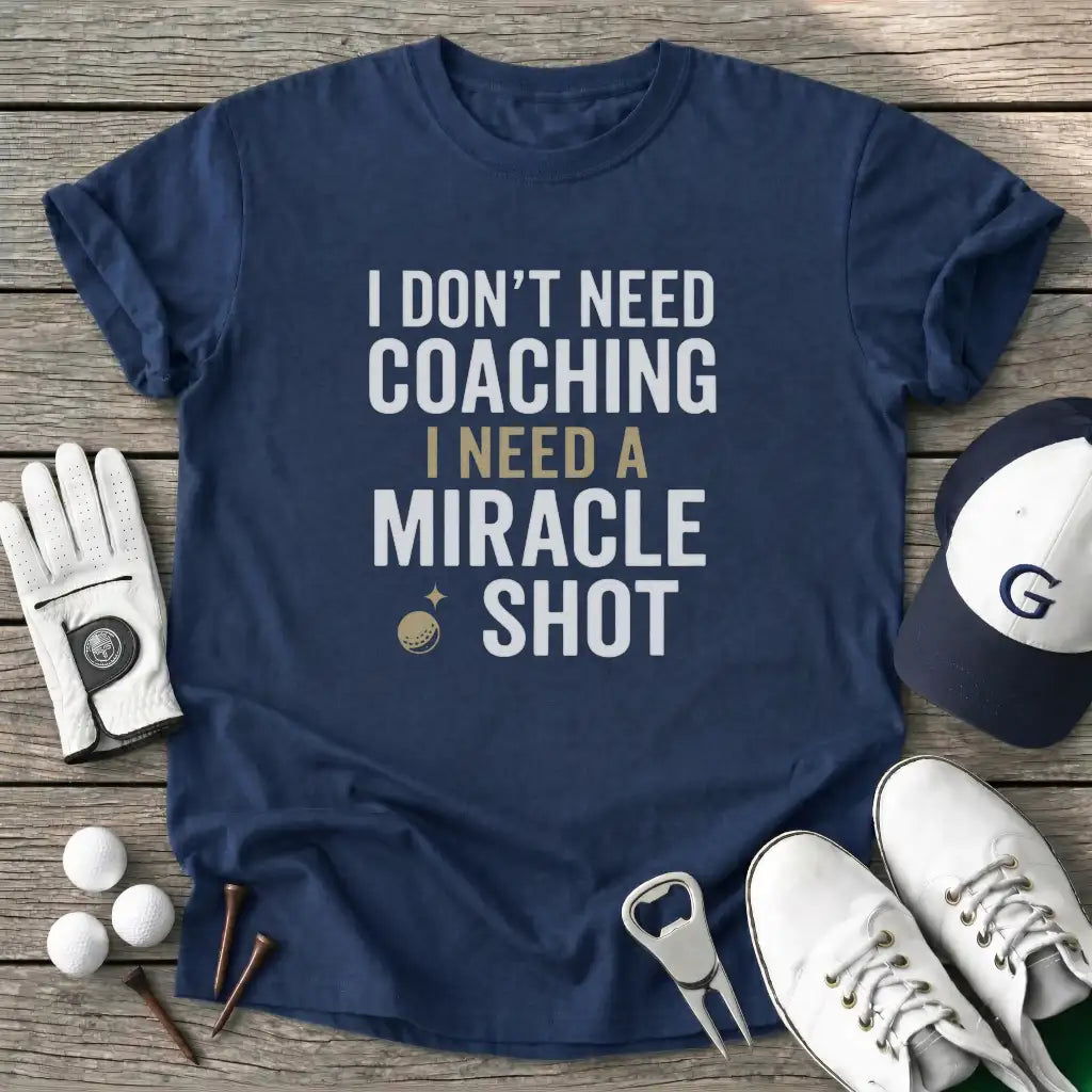 Dont Need Coaching T-Shirt in Navy