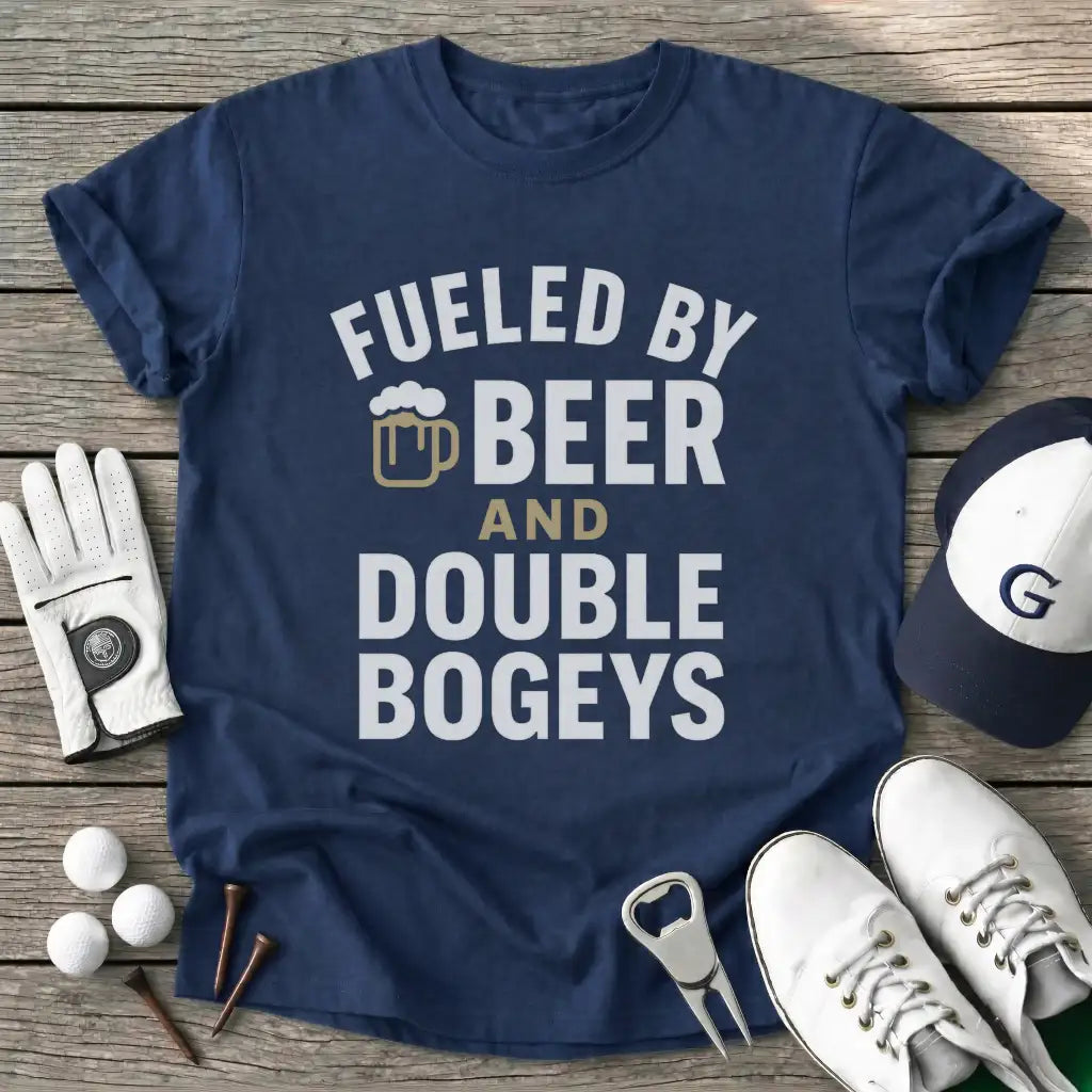 Navy / S Fueled Beer And T-Shirt