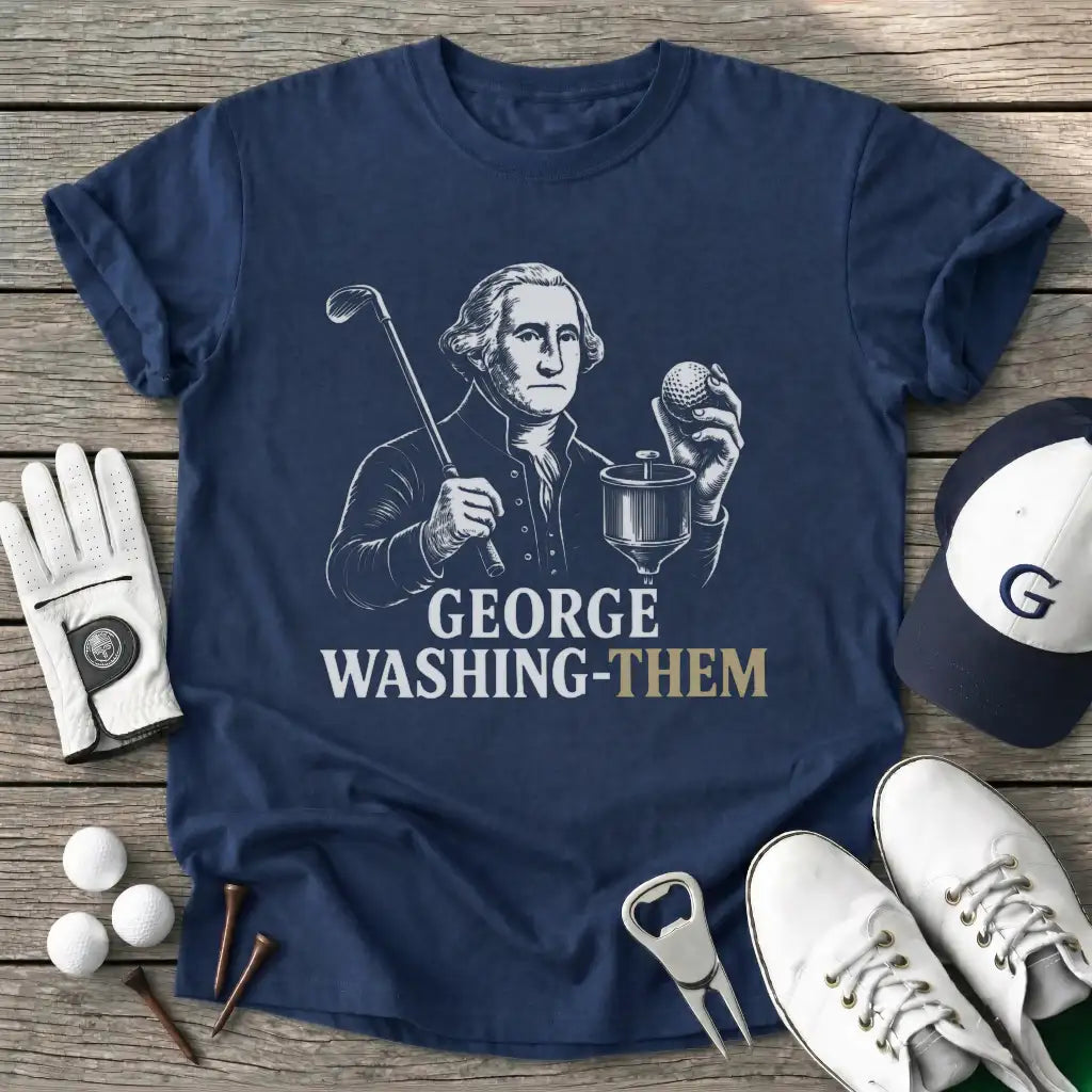 Navy / S George Washingthem T-Shirt
