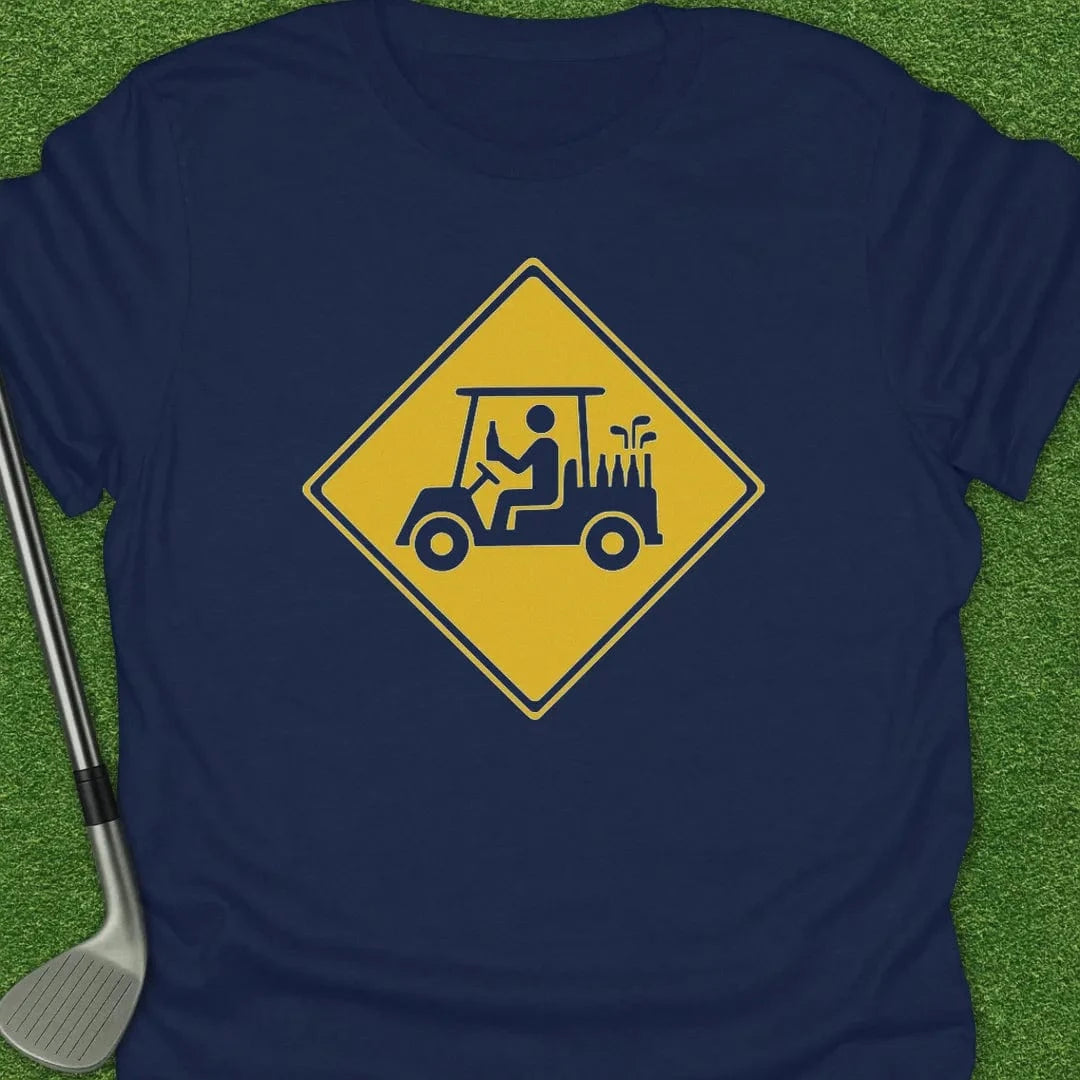 Navy / S Golf Cart Crossing T-Shirt