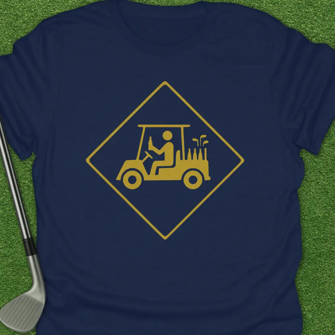 Navy / S Golf Cart Crossing T-Shirt